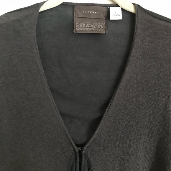 Anthropologie Guinevere Gray Open Cardigan - Picture 2 of 6